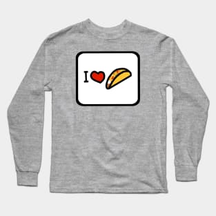 Framed Food I Love a Taco Long Sleeve T-Shirt